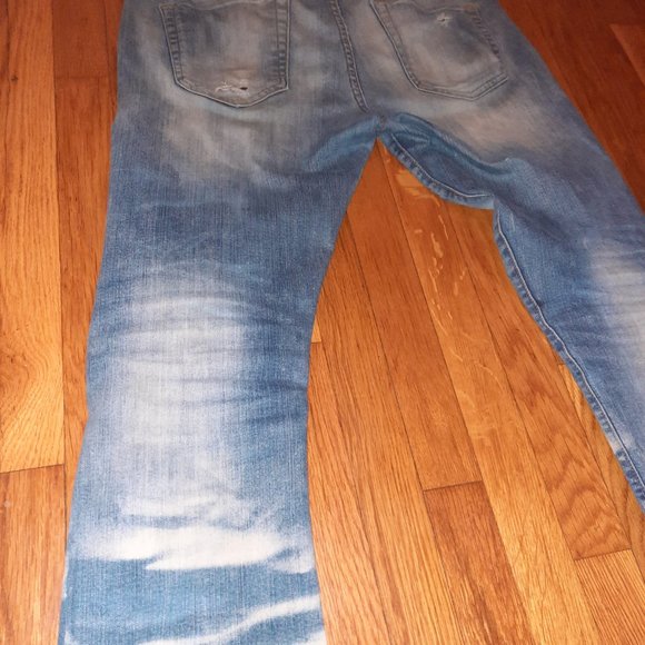 Custom-made "Golden" Jeans!!! Sixe 36 - Picture 5 of 6